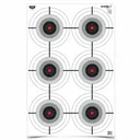 BIRCHWOOD CASEY Eze-Scorer 23x35in Multiple Bull's-Eye Target, 5-Pack (37037) - Birchwood Casey