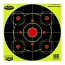 BIRCHWOOD CASEY Dirty Bird 12in Yellow Bull's-Eye Target, 4-Pack (35912) - Birchwood Casey