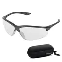 WALKER'S GAME EAR Ikon Tanker Open Frame Clear Lens Shooting Glasses with Case (GWP-IKNOF-CLR) - Walker's Game Ear