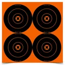 BIRCHWOOD CASEY Big Burst 6in Bull's-Eye Target, 4 per Page/3 Pages (36612) - Birchwood Casey