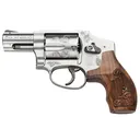 S&W 640 357 Mag,38 Special +P 2.1in 5rd Matte Silver Revolver with Engraving (150784) - Smith & Wesson