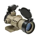 NCSTAR Tactical Tan 1x35mm Red/Green/Blue Dot Reflex Sight with Cantilever Mount (DRGB135T) - Ncstar