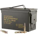 PPU Standard Rifle 30-06 Springfield 150 gr FMJ 500rd/Cs Ammo Can (PP3006GMC) - Ppu (Prvi Partizan)