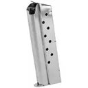 Ed Brown Magazine, 9MM, 9 Rounds, Fits 1911, Includes 1 Thick and 1 Thin Base Pad, Stainless, Silver 849 - Ed Brown