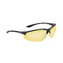WALKER'S GAME EAR Ikon Tanker Open Frame Amber Lens Shooting Glasses with Case (GWP-IKNOF-AMB) - Walker's Game Ear