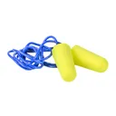 WALKER'S GAME EAR 2-Pair Neon Yellow/Blue Corded Foam Plug with Plastic Case (GWP-EPCORD-YL) - Walkers Game Ear