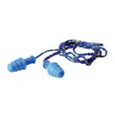 WALKER'S GAME EAR Blue/Yellow Corded Ear Plugs (GWP-TPRCORD-BL) - Walkers Game Ear