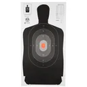 Action Target B-27 North Carolina Criminal Justice Academy Target, Shaded Scoring Rings Starting Outside And Going Dark To Light With A Bright Orange Center, 24"x45", 100 Per Box B-27NCJA-100 - Action Target