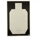 Action Target IDPA-P, Officially Licensed IDPA Practice Target, Black/White, 23"x35", 100 Per Box IDPA-P-100 - Action Target