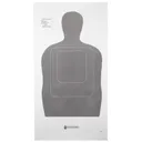 Action Target TQ-15 Standard Target, 25-Yard Silhouette In Gray, 24"x45", 100 Per Box TQ-15GRAY-100 - Action Target