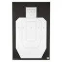 Action Target IPSC/PBKB, Unofficial IPSC Practice Target, High Visibility Black Background On White Paper, 23"x35", 100 Per Box IPSC-PBKB-100 - Action Target