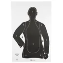 Action Target B-21E, Black Cardstock Target, 23"x35", 100 Per Box B-21EBLACK-100 - Action Target