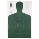 Action Target B-27E Economy Target, Green Silhoutte Cut Off Below Ring 7, 23"x35", 100 Per Box B-27EGREEN-100 - Action Target