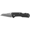 Cold Steel Kiridashi, Folding Knife, Silver, Plain Edge, Wharncliffe, 2.5" Blade, Stonewashed Finish, 4034SS, Black Handle CS-20KPL - Cold Steel