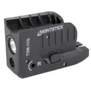 Nightstick TSM-11G, Subcompact Tactical Weapon-Mounted Light w/ Green Laser, For Glock 43/43X/48 150 Lumens, 2,700 Candela, Black, .75 Hours of Runtime, IP-X4 Water-Resistant, Rechargeable Battery TSM-11G - Nightstick