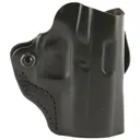DeSantis Gunhide Mini Scabbard Belt Holster, Fits Glock 43/43X, Right Hand, Black Leather 019BA8BZ0 - Desantis Gunhide