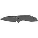 Kershaw Gravel, 2.5" Folding Knife/Assisted, Drop Point, Plain Edge, 8CR13MOV/BlackWash, Stainless Steel Black-Oxide BlackWash Handle 2065 - Kershaw