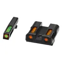 Hi-Viz LiteWave H3 Tritium/Litepipe Night Sights, Fits Glk 9/40SW/357Sig, Green Front w/Orange Front Ring, Orange Rear GLN625 - HIVIZ