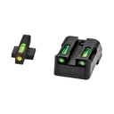 Hi-Viz LiteWave H3 Tritium/Litepipe Night Sights, Fits All Kimber 1911 Models with Fixed Sights, Green Front w/OrangeFront Ring, Green Rear, Does Not Fit Kimber Micro KBN521 - HIVIZ