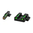 Hi-Viz LiteWave H3 Tritium Night Sights, Fits M&P Fullsize And Compact In All Calibers, Green Front w/Orange Front Ring, Green Rear MPN521 - HIVIZ