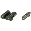 Hi-Viz LiteWave H3 Tritium/Litepipe Night Sights, Fits Glock 20/21, Green Front and Rear GLN329 - HIVIZ