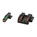Hi-Viz LiteWave H3 Tritium/Litepipe Night Sights, Fits M&P Fullsize And Compact In All Calibers, Green Front w/White Front Ring, Orange Rear MPN421 - HIVIZ