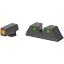Meprolight Hyper-Bright, Tritium Sight Set, Orange Front/Green Rear, Fits Taurus G3C 0465003131 - Meprolight