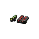 Hi-Viz Litewave Front & Rear Sight Set, Fits All Glocks, Front Sight Includes Green Red White Litepipes, Rear Sight Includes Green Red Black Litepipes GLT178 - HIVIZ