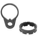 Fortis Manufacturing, Inc. Castle Nut and End Plate, Black, Anodized Finish QD END-CN-COMBO - Fortis Manufacturing