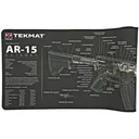 TekMat AR-15 Cutaway Ultra Ultra Premium Gun Cleaning Mat, Includes Small Microfiber TekTowel, Packed In Tube TEK-R44-AR15-CA - TekMat