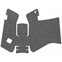 TALON Grips Inc Rubber, Grip, Adhesive Grip, Fits Glock 19X, 17 Gen 5 MOS/45 (Medium Backstrap) 17, 22, 24, 31, 34, 35, 37 Gen5 (Medium Backstrap), Black 380R - TALON Grips