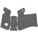 TALON Grips Inc Rubber, Grip, Adhesive Grip, Fits Glock 19 Gen 5 MOS (No Backstrap) 19, 23, 25, 32, 38 Gen5 (No Backstrap), Black 382R - TALON Grips