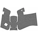 TALON Grips Inc Rubber, Grip, Adhesive Grip, Fits Glock 19 Gen 5 MOS (Medium Backstrap) 19, 23, 25, 32, 38 Gen5 (Medium Backstrap), Black 383R - TALON Grips