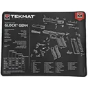 TekMat Glock Gen 4 Ultra Premium Gun Cleaning Mat, 15"x20", 15"X20", Includes Small Microfiber TekTowel TEK-R20-GLOCK-G4 - TekMat