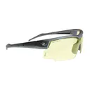 Radians Skybow Glasses, Ballistic Rated, Flexible Temple Tips, Rubberized Nosepiece, Single Lens, Grey/Yellow SB01Y0CS - Radians