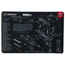 TekMat RUGER LCP Pistol Mat, 11"x17", Black, Includes Small Microfiber TekTowel, Packed In Tube TEK-R17-RUGERLCP - Tekmat