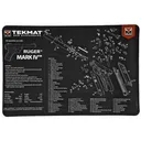 TekMat Ruger Mark IV Pistol Mat, 11"x17", Black, Includes Small Microfiber TekTowel, Packed In Tube TEK-R17-RUGERMK4 - Tekmat