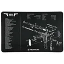 TekMat 1911 Pistol Mat, 11"x17", Includes Small Microfiber TekTowel, Black, Packed In Tube TEK-R17-1911 - Tekmat