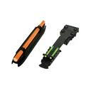 HIVIZ C-Series Magnetic Green-Orange, Rear Green Adjustable Shotgun Sight (C300-2) - Hiviz