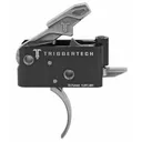 TriggerTech Trigger, 2.5-5.0LB Pull Weight, Fits AR-15, Adaptable Curved Trigger, Two Stage, Adjustable, Stainless Finish, Includes Installation Tools, Instruction Book, & TriggerTech Patch AR0-TBS-25-NNC - Triggertech
