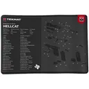 TekMat Original Mat, Springfield Hellcat, Cleaning Mat, Thermoplastic Surface Protects Gun From Scratching, 1/8" Thick, 11"x17", Tube Packaging, Black TEK-R17-HELLCAT - Tekmat