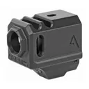 Agency Arms Glock 43 Compensator Compatible with the Glock 43, Standard 1/2 x 28 thread pitch, Black Finish 417-G43-BLK - Agency Arms