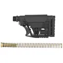 Luth-AR MBA-3 Stock With Buffer Assembly, Mil-Spec Dia 6-Position Carbine Buffer Tube, .223/5.56 Buffer, Buffer Spring, Latch Plate and Lock Ring, Adjustable Length of Pull/Cheek Height/Butt Plate, Fits AR-15, Black MBA-3K-M - Luth-AR