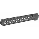 Midwest Industries Combat Rail, Handguard, 13.375" Length, M-LOK, Includes 5-Slot Polymer Rail Section, Barrel Nut and Wrench, Fits AR-15, Black Anodized Finish MI-CRM13.375 - Midwest Industries