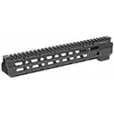 Midwest Industries Combat Rail, Handguard, 11.5 " Length, M-LOK, Includes 5-Slot Polymer Rail Section, Barrel Nut and Wrench, Fits AR-15, Black Anodized Finish MI-CRM11.5 - Midwest Industries
