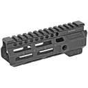 Midwest Industries Combat Rail, Handguard, 6" Length, M-LOK, Includes 5-Slot Polymer Rail Section, Barrel Nut and Wrench, Fits AR-15, Black Anodized Finish MI-CRM6 - Midwest Industries