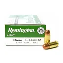 REMINGTON UMC 9mm 147Gr FMJ 50rd Box Handgun Ammo (23732) - Remington