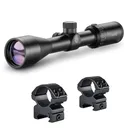 HAWKE Vantage 3-9x40 1in 30/30 Reticle Riflescope with Match Mount 1in Medium Weaver Scope Rings (14120+22113) - Hawke