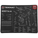 TekMat Beretta 92 Ultra Premium Gun Cleaning Mat,15"X20", Includes Small Microfiber TekTowel TEK-R20-BER92 - Tekmat