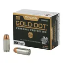 SPEER Gold Dot Personal Protection 40 S&W 180Gr HP Handgun Ammo (23962GD) - Speer